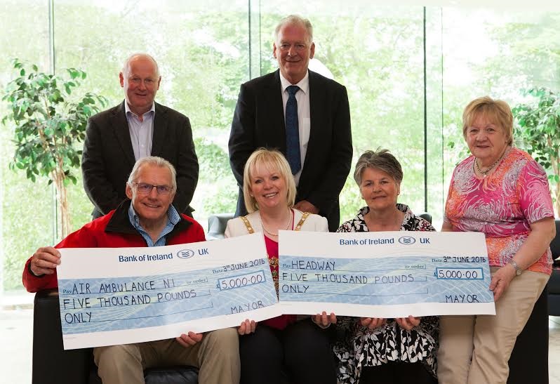 Air Ambulance And Headway recieve funds from Mayors Black Tie Event